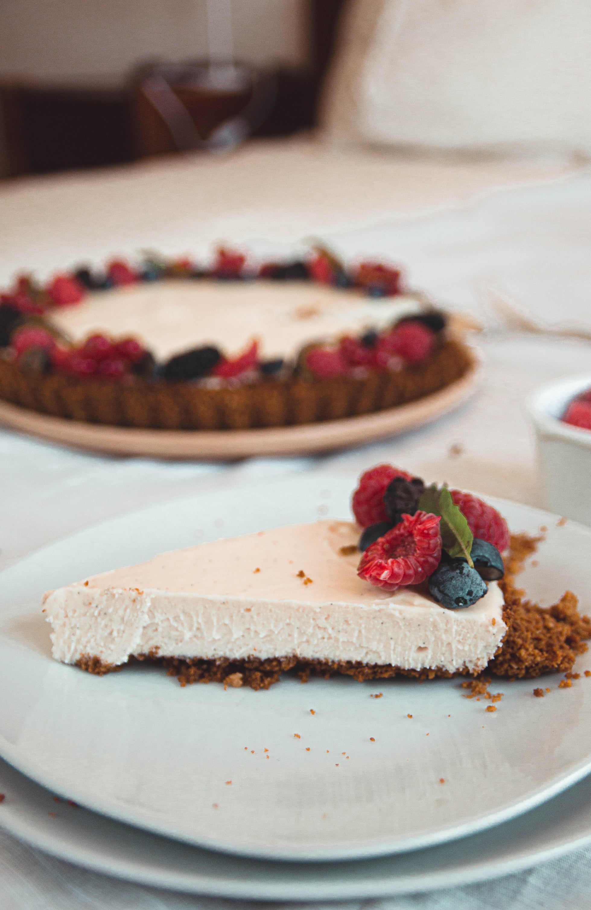 A Slice of Tart on a Plate
